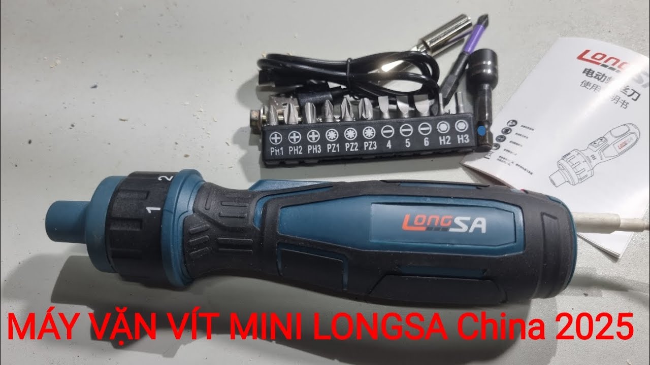Máy vặn vít mini Longsa 2025