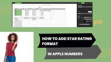 How To Add Star Rating Format In Apple Numbers Spreadsheet