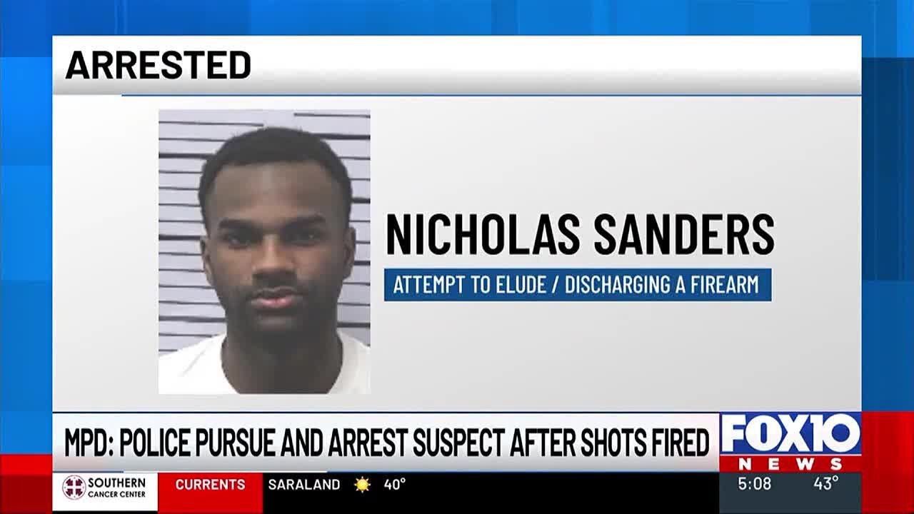 MPD: Police pursue and arrest suspect after shots fired between 2 vehicles in Mobile