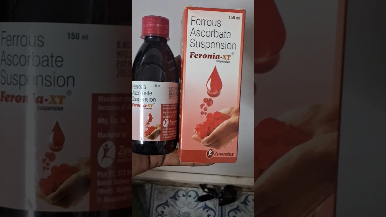 feronia xt syrup uses in hindi  | ferrous  ascorbate  suspension syrup |shorts 