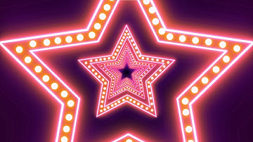 Neon Star Lights Motion background screensaver