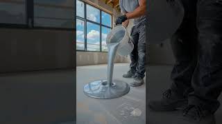 Satisfying Metallic Epoxy Floor Transformation! ✨#epoxy #epoxyfloor #satisfying #satisfyingvideo