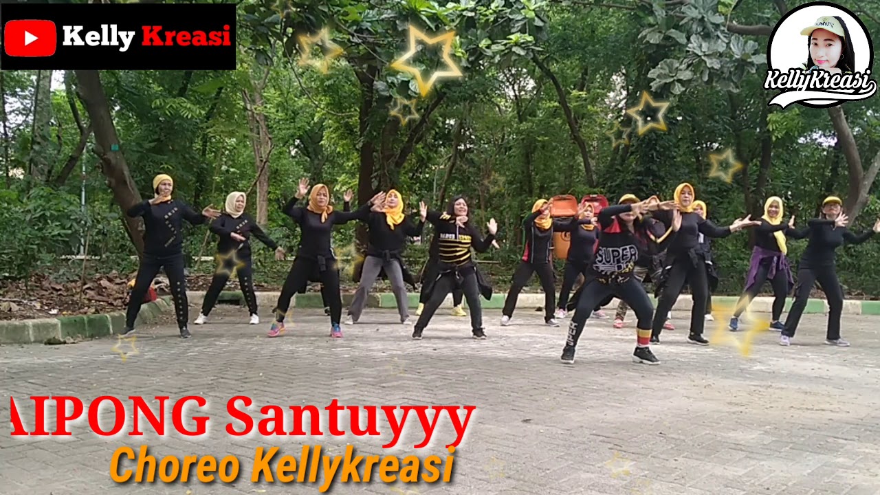 DJ JAIPONG Santuyyy Senam  Kreasi  Choreo Kellykreasi 