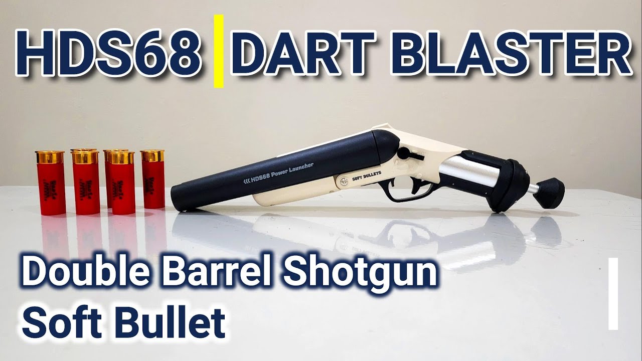 Double Barrel Shotgun HDS68 Soft Bullet Shell Eject | Toy Gun