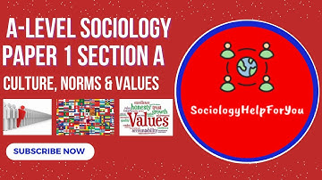 OCR A-Level Sociology / Culture, Norms & Values / Paper 1 Section A