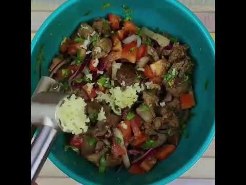 Печень по-грузински 🔥  без майонеза салат