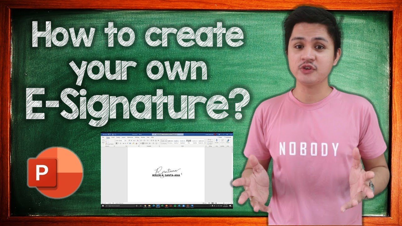 Powerpoint Image Signatory How to Create E-Signature using Microsoft Powerpoint || Easy Steps ...