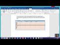 MS-Word - Inserting Table + changing the design & layout #015