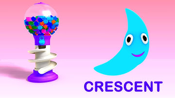 Learn Shapes Crescent with Color Gum Balls Sponsored By Klasky Csupo 2001 Effects 