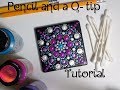 How To Paint Dot Mandalas Using ONLY a Qtip &amp; Pencil FULL TUTORIAL Valentines Day Dollar Tree