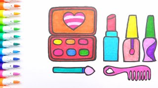 Drawing And Painting Makeup 💄💄 I Drawings For Kids I Drawing And Coloring Idea #32