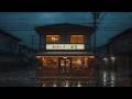 Rainy Night at a Cozy Japanese Cafe ☕ | Relaxing Rain Sounds for Sleep & Study
