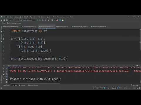 Tensor flow 2.2 Functions On Image Processing Operations