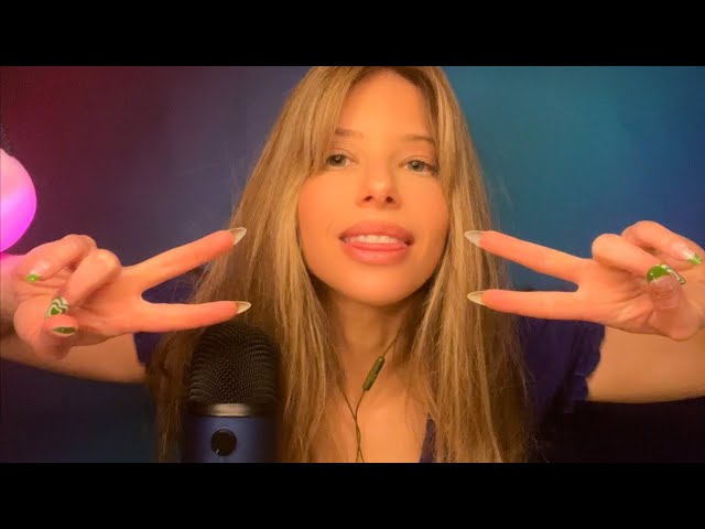 ASMR | Mouth Sounds (no talking) w/ hand movements + visual triggers - WATCH if you need to sleep