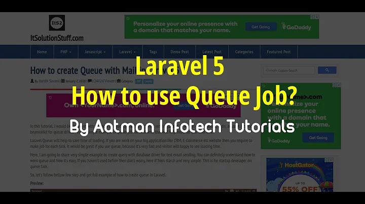 How to use Queue Job in Laravel 5?