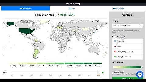 World & Country Population Map Demo
