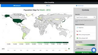 World & Country Population Map Demo