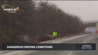 Freezing Rain Causes Crashes On Massachusetts Highways