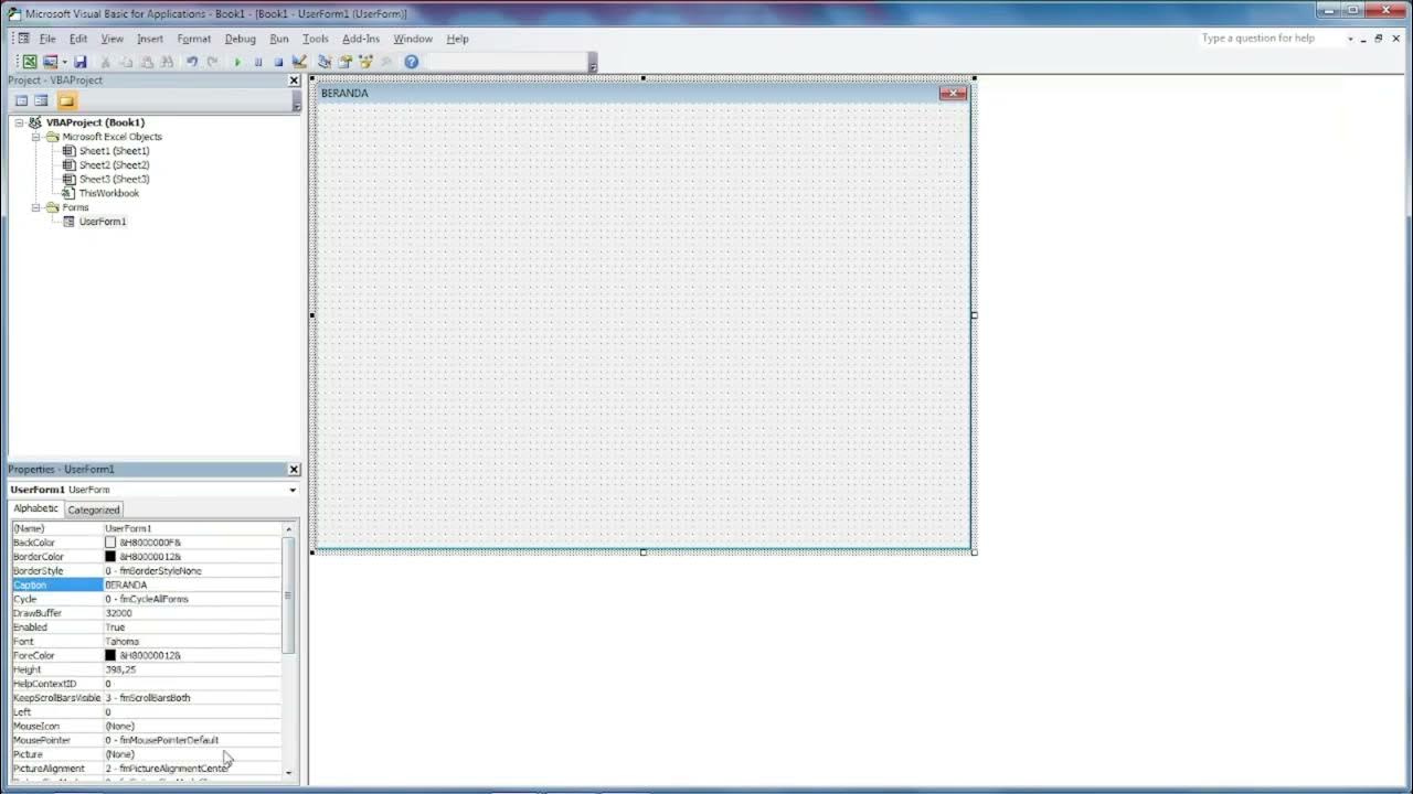 CARA MENGUBAH GAMBAR BACKGROUND USERFORM VBA EXCEL (how to change ...