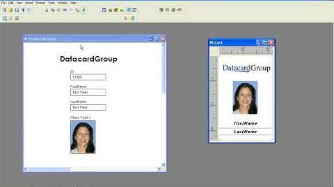 How to Create a basic card design using ID Works Intro Part 3  Creating the Database