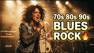 70s–90s Blues Rock Radio ⚡ Raw Guitar Energy &amp; Classic Legends