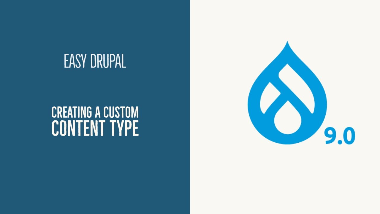 Setting up a custom content type in Drupal 9 - YouTube
