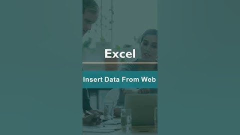 Insert Data From Web | Excel Tips and Tricks #Shorts
