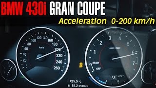 BMW 430i Gran Coupe Top Speed / 0 - 200 km/h acceleration Resimi