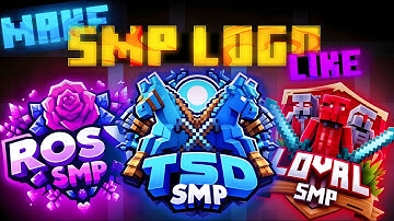 Make A Minecraft SMP Logo in Just One Click🤯(No Clickbat)