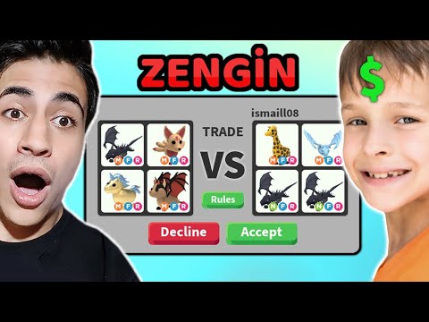 ZENGİN ÇOCUK vs SİYAH OYUN !! Mega Neon Pet Yarışı !? ( Roblox Adopt Me )