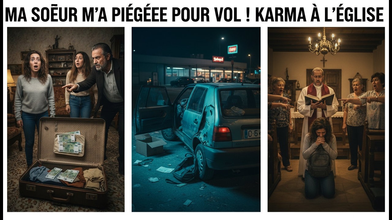 ¡Hermana me incriminó por 500 euros y me echó de casa! El karma la destruye en la iglesia
