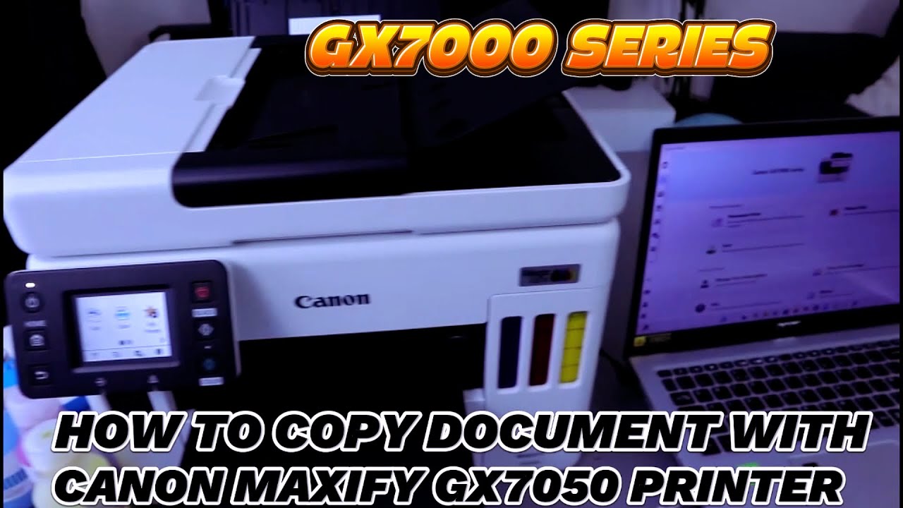 How To Copy Your Document with Canon Maxify GX7050, 7020, 7021