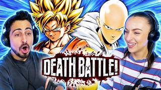 DRAGON BALL FANS REACT TO GOKU VS SAITAMA! | Death Battle