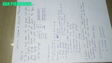 Engineering Metrology Exam Preparation Part-2 | Important Questions with Keywords.