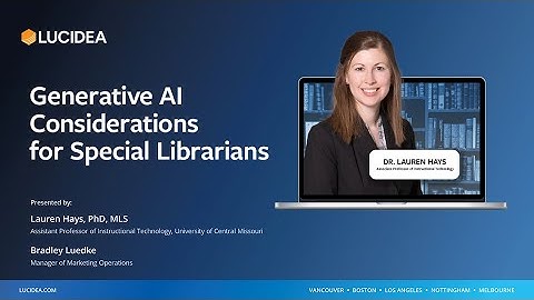 Generative AI Considerations for Special Librarians