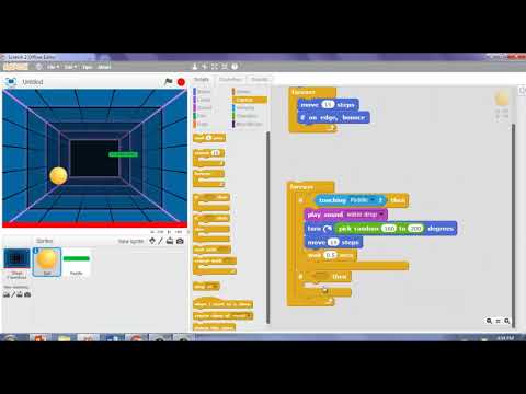 Make a Ping Ball game using Scratch