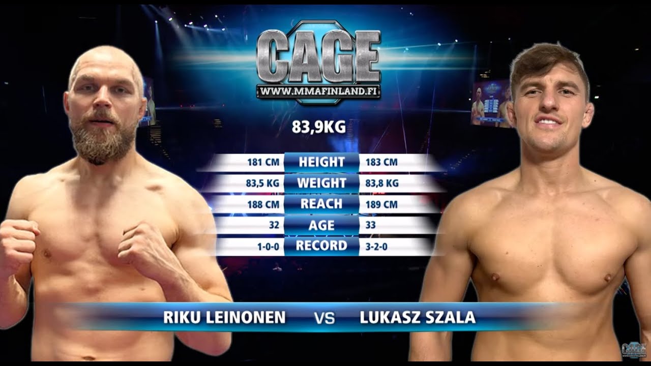 CAGE 66: Riku Leinonen vs. Lukasz Szala (Entire MMA Fight)