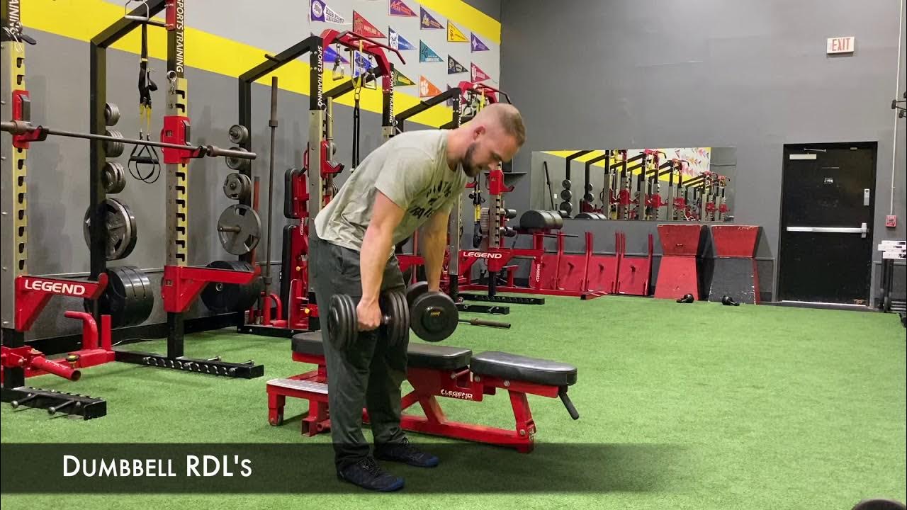 Dumbbell RDL Exercise Demo YouTube