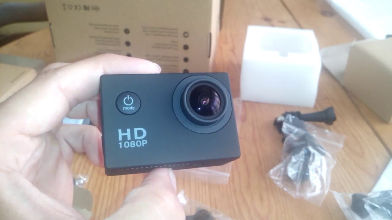 Produktbild von Action Cam 4k Action Cam 1080P HD Mini Kamera 120° Weitwinkelaufnahme Und 128GB Speicherkarte Mit Wasserdichtem Gehäuse, Action Cam WiFi Sharing Und