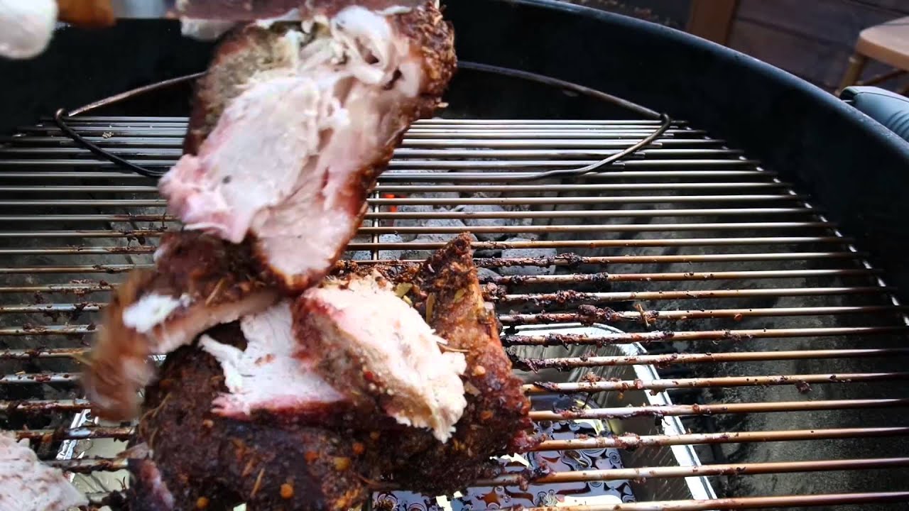 pulled pork with weber grill YouTube