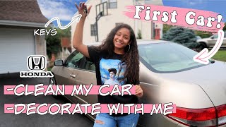 NEW CAR TOUR! + what&#39;s inside my cute car (realistic)