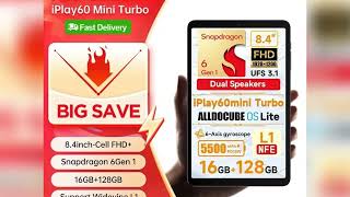 A must-have product #Alldocube iPlay60 Mini Turbo 8.4inch Snapdragon 6Gen 1 Tablet Android14 8GB+8