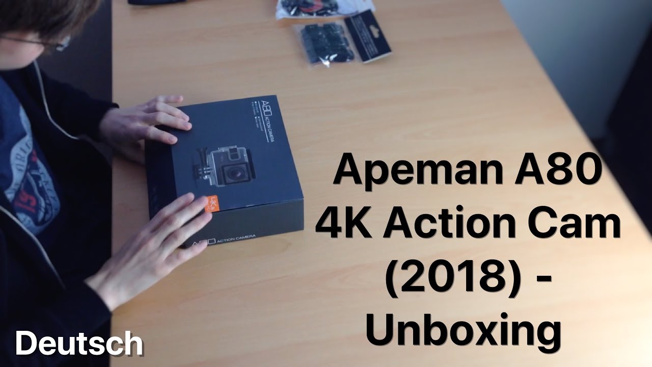 Apeman A80 4K Action Cam (2018) Unboxing [Deutsch] YouTube