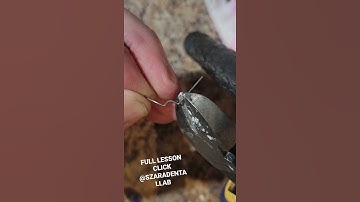 Bending retainer clasp @szaradentallab short