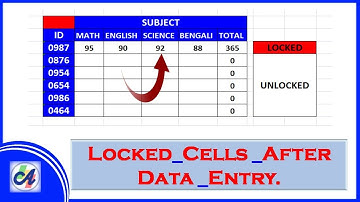 How to Automatically Locked Cell After Data Entry in Excel | Excel VBA code