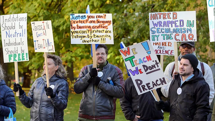 Teachers protest against Quebec government proposal to ban religious symbols