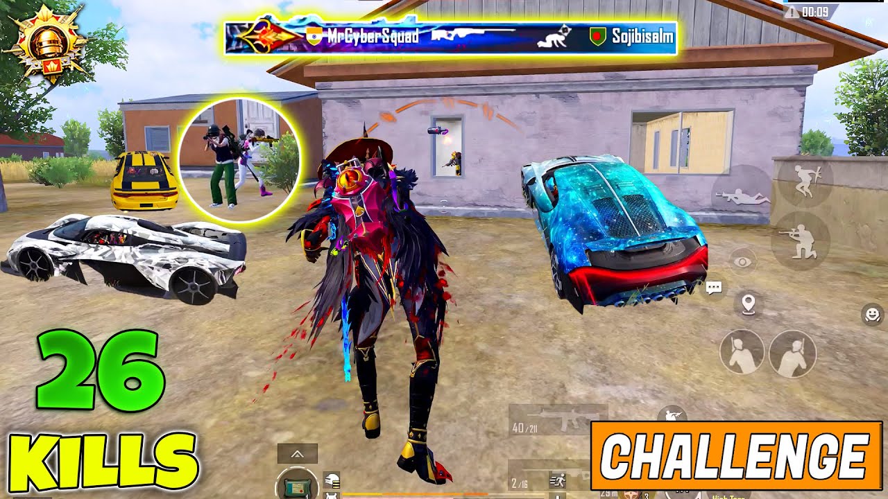 😱 OMG !! MRCYBER & JOKER X-SUIT WITH ALL MYTHIC SUPERCARS CHALLENGED MOST DANGEROUS SQUAD IN BGMI
