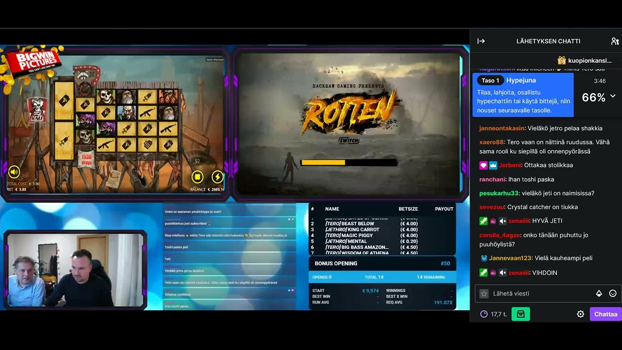 BWPtwitch Ja Jethro Rostedt Slotti Striimi osa 2