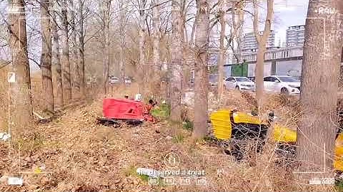 Off - Road Drill: 4WD Diesel Fire - Fighting Robot & Brush Cutter for Firebreak