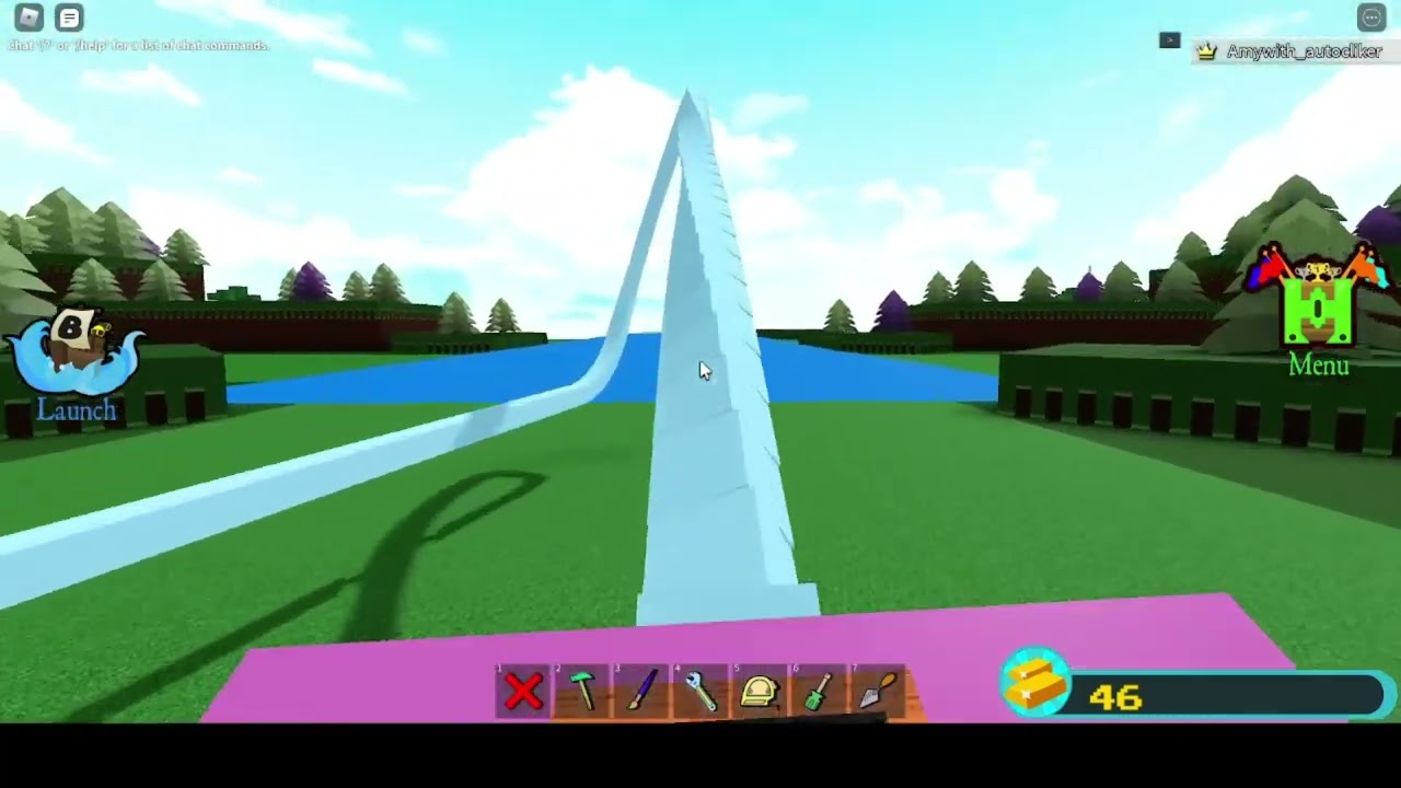 testing my smooth roller coaster loop in build a boat for treasure